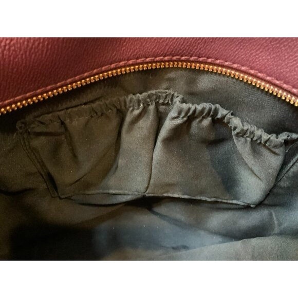 Elliott Luca Wine Burgundy Multicolor Floral Shoulder Bag Purse - Picture 9 of 9